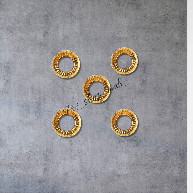 پلاک زنگولهای طلایی مخصوص کبوتران زینتی و مسابقهای