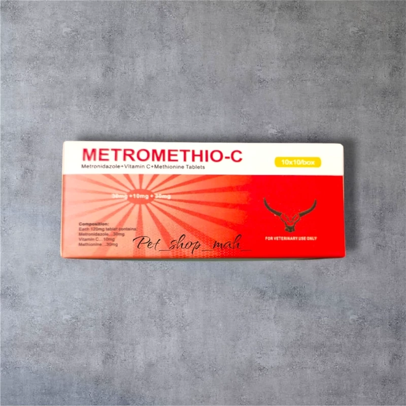 عکس قرص مترومتیو-سی (METROMETHIO-C) آمریکا – داروی درمان تریکومونیازیس و هیستومونیازیس کبوتر