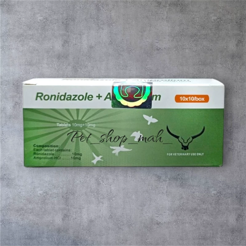 قرص Ronidazole + Amprolium HCl برای درمان کوکسیدیوز و تریکومونیازیس کبوتران