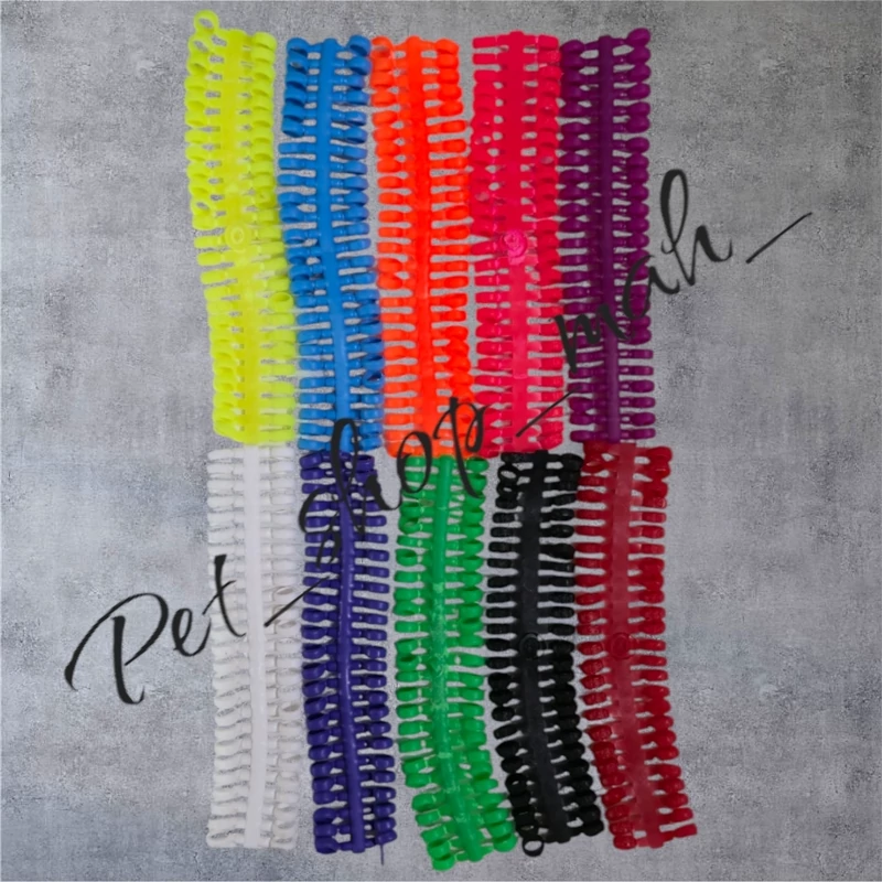 پلاک سیلیکونی شماره‌دار مخصوص کبوتر، در رنگ‌های متنوع برای شناسایی آسان پرندگان