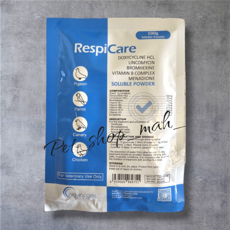 رسپیکر RespiCare – داروی تنفسی قوی پرندگان و طیور