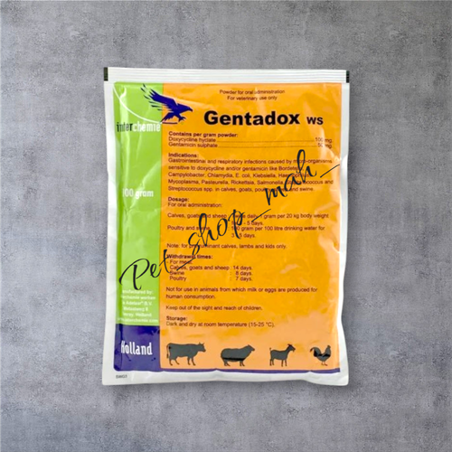 جنتادوکس WS – پودر آنتیبیوتیک برای طیور و پرندگان زینتی