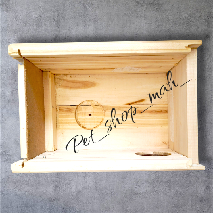 لانه چوبی مخصوص عروس هلندی با درب کشویی و تهویه مناسب برای جوجهکشی و تخمگذاری