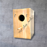 لانه ایستاده چوبی مخصوص کوتوله برزیلی با درب کشویی، میله نشیمن و نصب آسان روی قفس