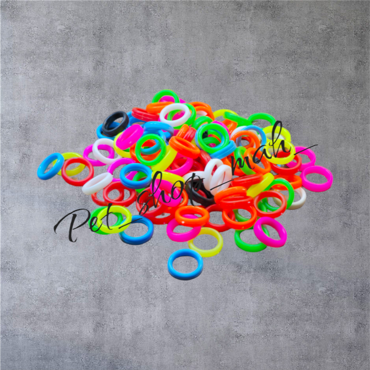 پلاک رینگی واشری ساده رنگی مخصوص قفس کبوتر و پرندگان