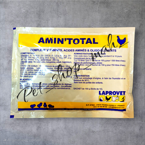 مکمل ویتامینی و آمینواسیدی Amin’Total مخصوص پرندگان برای تقویت رشد و سیستم ایمنی