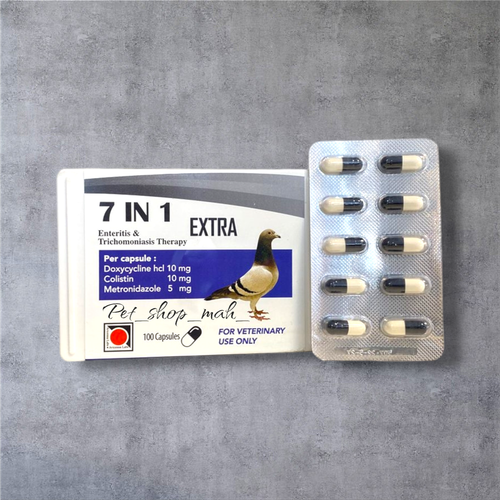 کپسول 7 در 1 اکسترا مخصوص درمان بیماریهای کبوتر