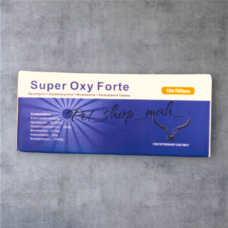قرص Super Oxy Forte برای درمان عفونت تنفسی و گوارشی کبوتر