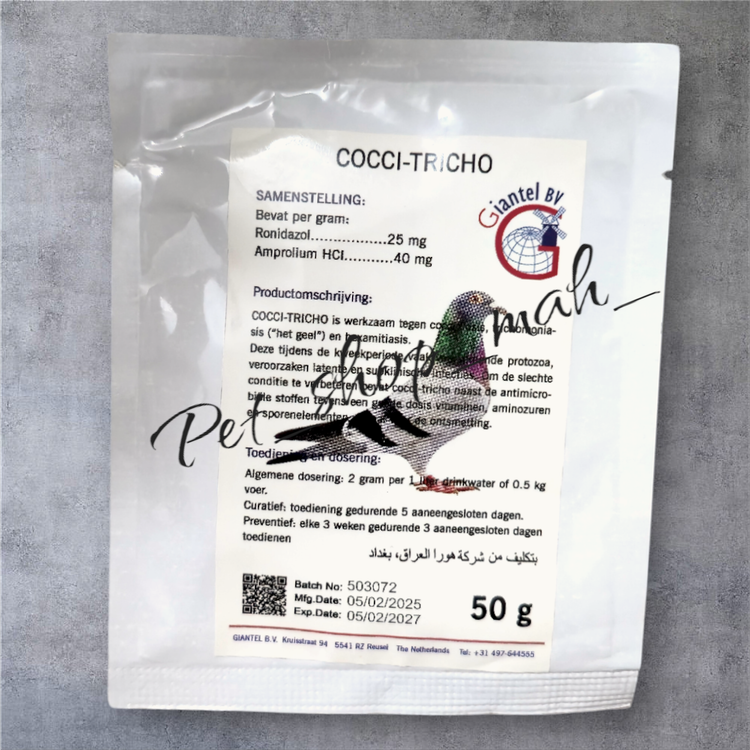 داروی کوکسی تریکو Cocci-Tricho برای درمان کوکسیدیوز و تریکوموناس کبوتر