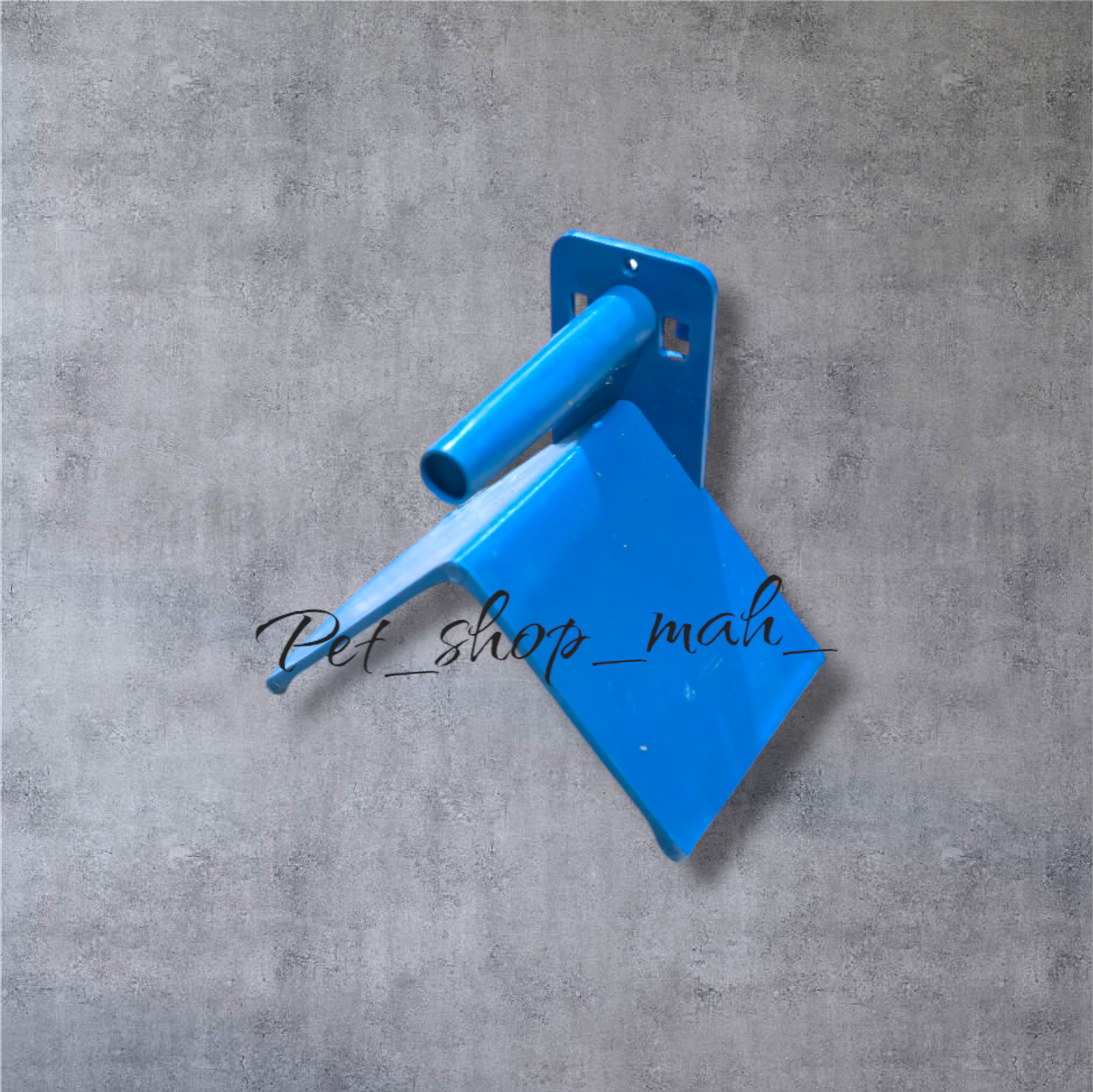 نشیمنگاه پلاستیکی آبی پرنده، قابل نصب روی دیواره قفس پرندگان زینتی