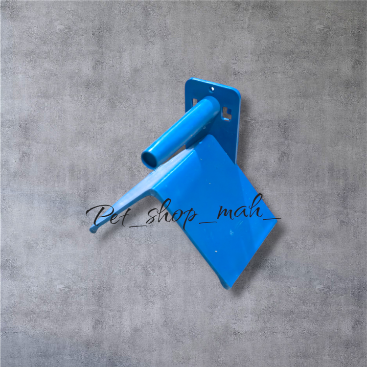 نشیمنگاه پلاستیکی آبی پرنده، قابل نصب روی دیواره قفس پرندگان زینتی