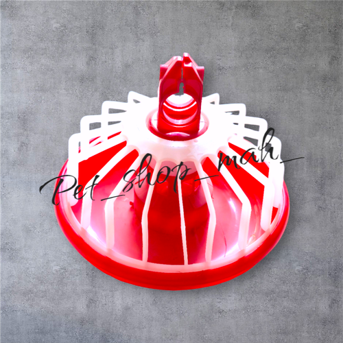 دانخوری بشقابی ۱۹ پره ستاره مخصوص مرغ، بلدرچین و پرندگان، ساختهشده از پلاستیک مقاوم