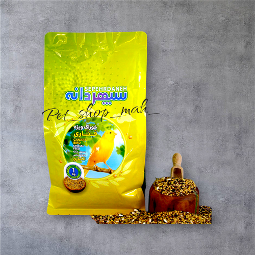 خوراک مخصوص قناری سپهر دانه، ترکیبی از دانههای طبیعی و مغذی برای رشد و آواز قناری
