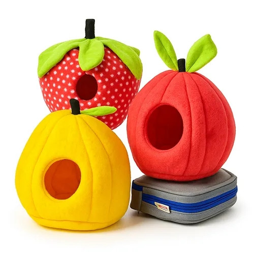 مخفیگاه پارچهای طرح میوه برای پرندگان کوچک و متوسط، مناسب عروس هلندی و مرغ عشق