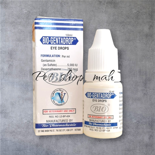 قطره چشمی Bio-Gentadrop مخصوص درمان عفونت و ورم چشم پرندگان و حیوانات خانگی