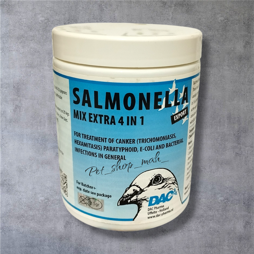 داروی ضد باکتری و درمان عفونت پرندگان DAC مدل Salmonella Mix Extra 4 in 1 مخصوص کبوتر
