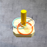 اسباببازی حلقهانداز چوبی مخصوص آموزش و سرگرمی پرنده