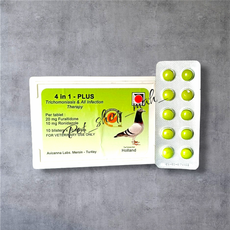 قرص 4 in 1 PLUS هلند مخصوص درمان کنکر و عفونتهای کبوتر